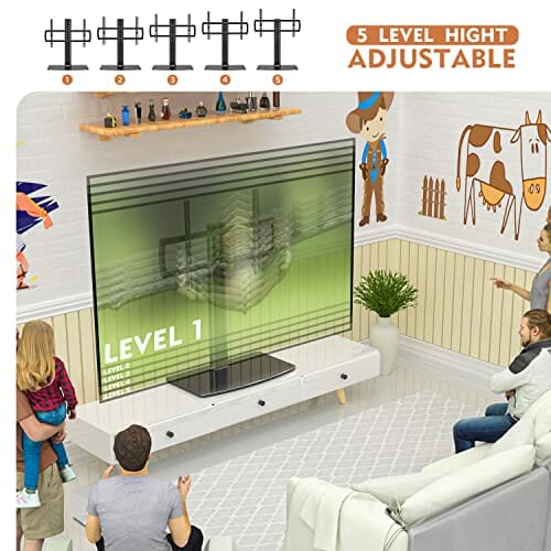 HT03B-003P Uniwersalny stojak pod telewizor z uchwytem ściennym od 40 - obrazek 7