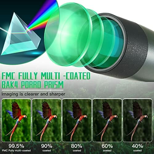 Statyw do spektyw, torba do przenoszenia i adapter do smartfona – HD wodoszczelny monokular zakres zastosowania do safari, zwiedzania, stargazing, łucznictwo, kemping, dzikie zwierzęta, strzelanie sportowe - obrazek 7