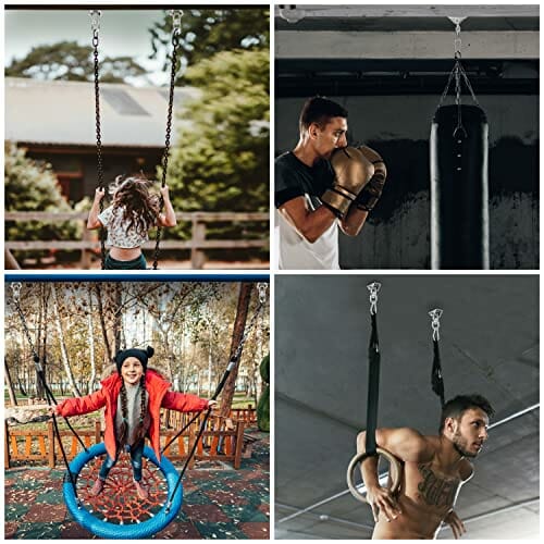 BELLE YOU Wytrzymały haczyk do sufitu wiszącego (zestaw 2 sztuk) - Obr - obrazek 2