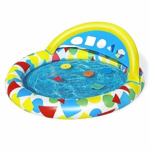 Bestway 1052378XXX21 47" X 46" X 18"/1.20M X 1.17M X 46Cm Splash & Learn Kiddie Pool