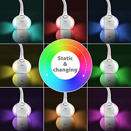 WILIT Lampka biurkowa LED dla dzieci, zmiana kolorów, lampka nocna dla - obrazek 7