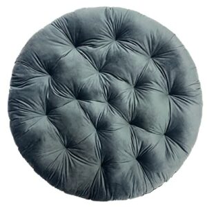 Superkissen24. Poduszka na krzesło wiszące - poduszka na huśtawkę - poduszki dekoracyjne - poduszki na krzesła - poduszki na krzesła na zewnątrz - okrągła poduszka - miękka poduszka do siedzenia - puszysta poduszka - antracyt