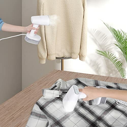 WANNYTON Prostownica parowa żelazko parowe podróżne żelazko parowe żelazko ręczne z funkcją samooczyszczania żelazko podróżne ze szczotką parową 250 ml 1600 W na wakacje w gospodarstwie domowym podróż służbowa - obrazek 6