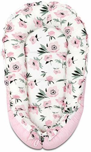 Gniazdo dla niemowląt Baby Podłoga dla niemowląt Kokon Łóżko dla niemowląt Sen Pod Pod Pod Pod Śpiącą Podróż Łóżko Małe Małe (Coral)