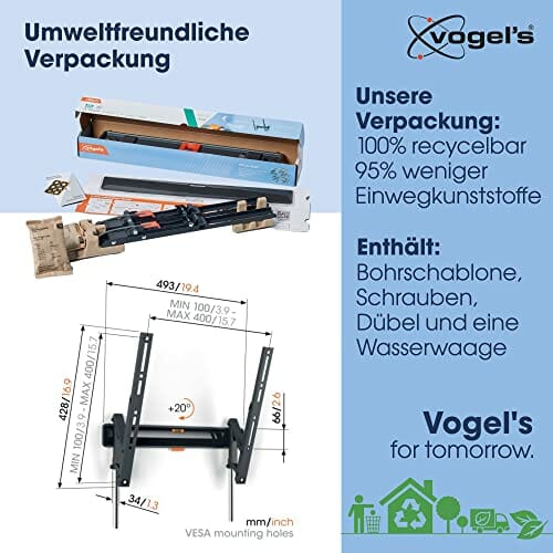 Vogel's TVM 3415 TV-wall mount 81,3cm (32) - 165,1cm (65) Neigbar - obrazek 5