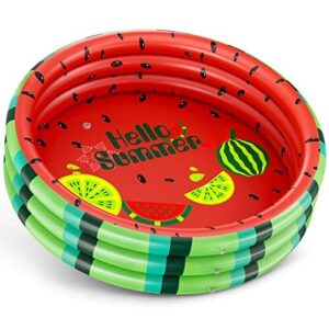 lenbest Nadmuchiwany brodzik z arbuza, bardzo duży basen dla niemowląt, na lato, dla dzieci i Toddlers lato do basenu na podwórku, nadmuchiwany basen dla dzieci