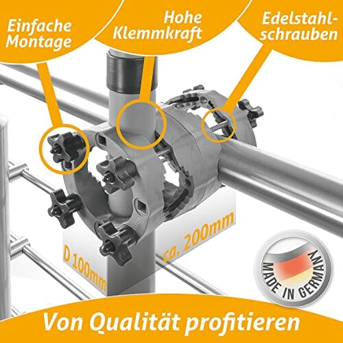 4smile Uchwyt na parasol przeciwsłoneczny na balustradę balkonową - be - obrazek 4