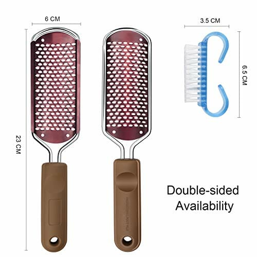 Pedicure pilnik do stóp - duży tarnik do stóp, kolosalny pilnik do stóp, profesjonalny pilnik do modzeli ze stali nierdzewnej, do mokrych i suchych stóp - obrazek 2