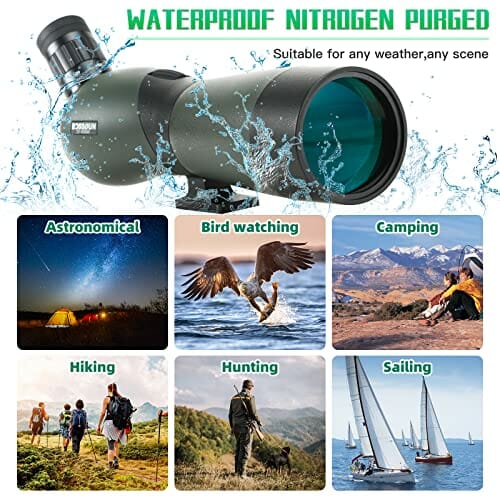 Statyw do spektyw, torba do przenoszenia i adapter do smartfona – HD wodoszczelny monokular zakres zastosowania do safari, zwiedzania, stargazing, łucznictwo, kemping, dzikie zwierzęta, strzelanie sportowe - obrazek 3