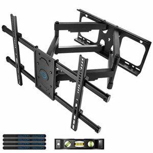 deleyCON Universal Uchwyt Naścienny TV 32"-75" (81-190cm) - Uchylny Obrotowy Obciążalny do 66Kg - do VESA 600x400mm - Zmienny Odstęp od Sciany