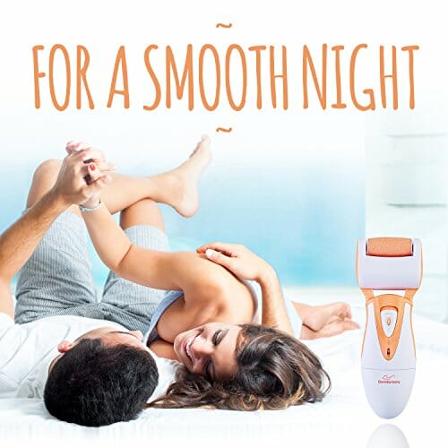 Elektryczne urządzenie do usuwania twardej skóry od Own Harmony – najlepszy oceniany profesjonalny środek do usuwania zrogowaciałego naskórka – do wielokrotnego ładowania pedicure i stóp z 3 dużymi rolkami zapasowymi do gładkich pięt - obrazek 3