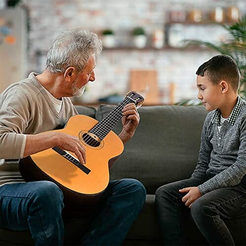 WINZZ Gitara koncertowa 39" z strunami Savarez - obrazek 3