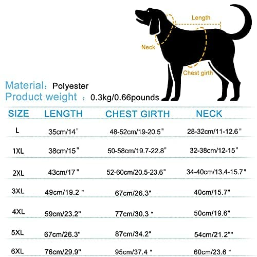 Bwiv Płaszcz przeciwdeszczowy dla psa, wodoszczelny, płaszcz dla psa, z dużą podszewką, ultralekki, oddychająca, kurtka dla psa, odblaskowe, kurtka przeciwdeszczowa, dla psów, z kapturem, 3XL-6XL, żółty, 5XL - obrazek 9