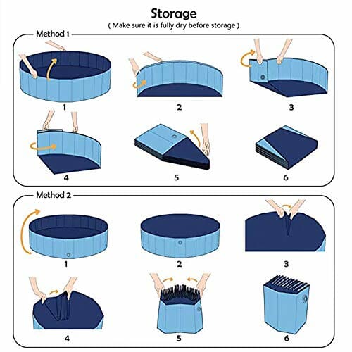 Brodzik dla zwierząt domowych i dzieci, L: 120 x 30 cm) składany basen - obrazek 4