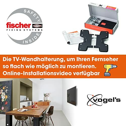 Vogel'S WALL 3105 Płaski Uchwyt do Telewizora, Czarny, 1 Sztuka - obrazek 5