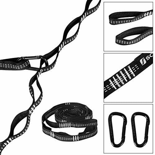 SONGMICS Gdc16Bg Hamak, Czarny i Szary - obrazek 3