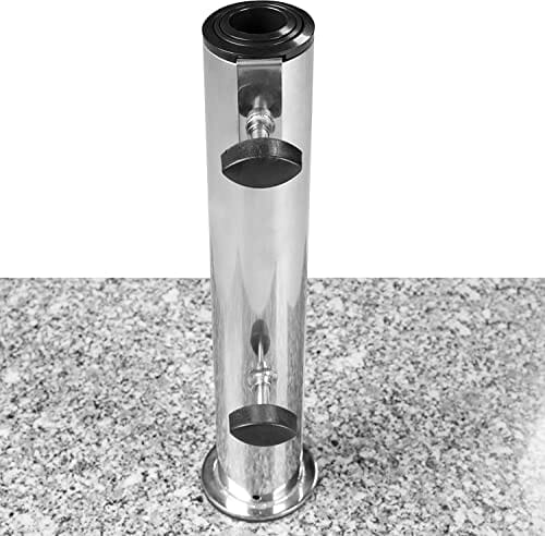Doppler Granit Sockel 25 kg – Hochwertiger Sonnenschirmständer mit Edelstahlrohr – Quadratisch – 37cmx38cmx5.5 cm - obrazek 5