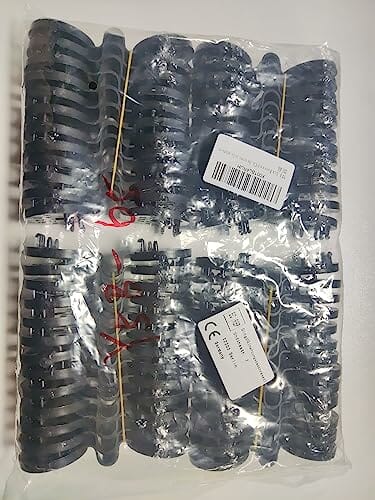 50 Stück Kunststoff-Clips für schutztuch, Clips für Sonnensegel Schwarz, Shade Cloth Plastic Clips mit öse, Kunststoffclip Für Sonnenschutznetz für Verbindungsseile Schattennetze Leitplanken - obrazek 7
