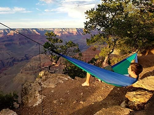 AMAZONAS Hamak Ultralekki hamak Adventure lodowy niebieski 275 cm x 14 - obrazek 6