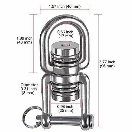 BeneLabel Krętlik obrotowy, fotel wiszący, łożysko obrotowe, łożysko k - obrazek 2