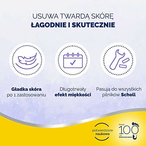 Scholl Velvet Smooth Wet&Dry Głowice obrotowe do pilników Scholl z kryształkami diamentów silnie ścierające martwy naskórek i zrogowacenia na stopach na sucho i na mokro 2 szt. - obrazek 4