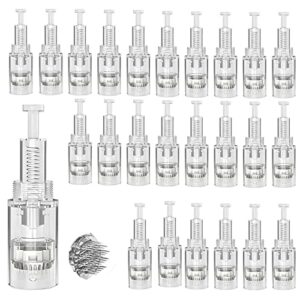 Igły do mikronakłuwania, 36 igieł, 25 sztuk, wymienne wkłady, nano igły do igieł, końcówki do mikroigieł, okrągłe piny, wkłady, wymienne igły