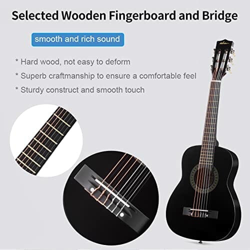 ADM 1/4 Zestaw do gitary klasycznej dla dzieci, dla początkujących, z - obrazek 3