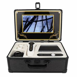 Diagnostyka Skóry Analizator Włosów, 50X 200X  Cyfrowy Tester Włosów Detektor Skóry Tester Wilgoci Analizator Skóry Włosów Detektor Skóry Głowy z Ekranem LCD(#1)