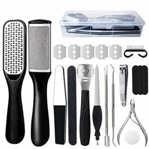 Profesjonalny zestaw do pedicure 20 sztuk pilników ze stali nierdzewne