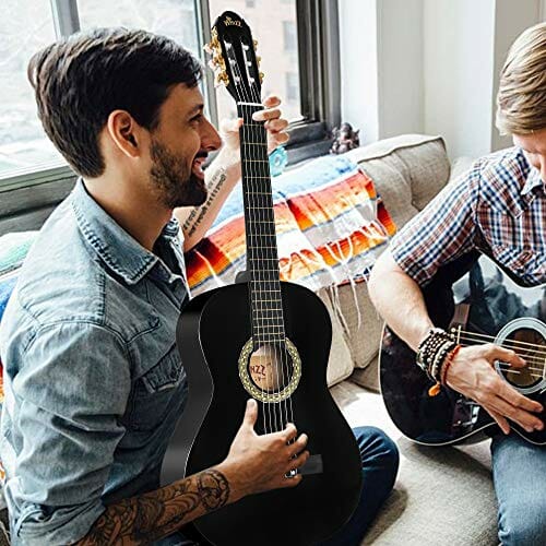 Winzz Pełnowymiarowa gitara klasyczna 4/4 dla dorosłych, nastolatków, - obrazek 4