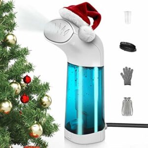 Jovego parownik do ubrań, przenośny parowy mini parownik w zestawie 4 akcesoria, ręczny parownik do odzieży 15s szybkie nagrzewanie, płaskie i pionowe ubranie parowe żelazne usuwanie zmarszczek, do podróży, domu i biura