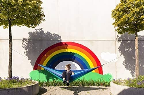 AMAZONAS Hamak Ultralekki hamak Adventure lodowy niebieski 275 cm x 14 - obrazek 5