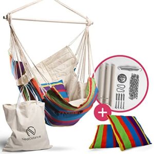 NearDistance Fotel wiszący Feeling (beżowy/kolorowy w paski)