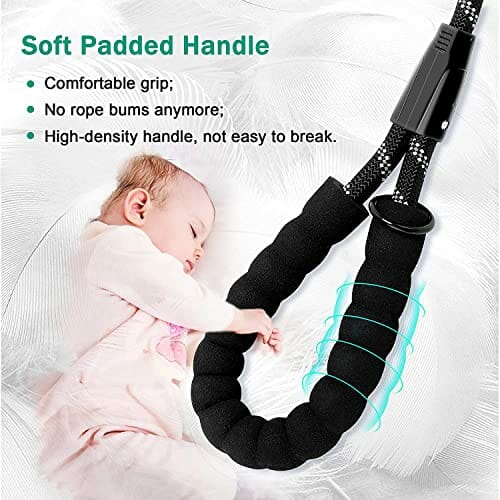 Podwójna smycz bez plątania, odblaskowa smycz dla dwóch psów, podwójna smycz z wyściełanymi uchwytami, bardzo elastyczna, krótka, dla dwóch psów, do spacerów/treningu - obrazek 6