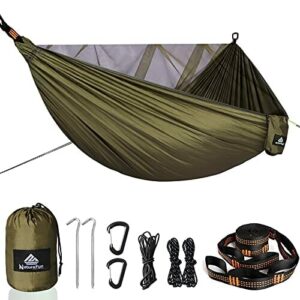 NatureFun Hamak kempingowy z moskitierą, nośność: 300 kg, oddychający,