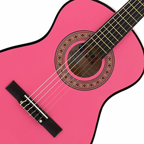Mad About MA-CG06 gitara klasyczna, rozmiar 1/4 różowa gitara klasyczn - obrazek 4