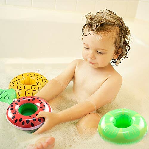 VGOODALL Nadmuchiwany uchwyt na napoje, 10 sztuk, uchwyt na butelki, puszki, dekoracja na imprezę, zabawki kąpielowe - obrazek 4