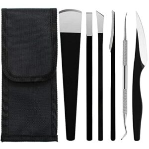Zestaw noży do pedicure, 6 sztuk, profesjonalny zestaw noży do pedicure, nóż do zrogowaciałego naskórka, skalpel, pielęgnacja stóp, narzędzie do pielęgnacji zrogowaciałej skóry, skrobak do stóp, zestaw do pielęgnacji stóp, profesjonalna pielęgnacja stóp