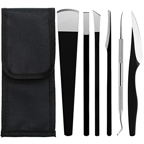 Zestaw noży do pedicure, 6 sztuk, profesjonalny zestaw noży do pedicure, nóż do zrogowaciałego naskórka, skalpel, pielęgnacja stóp, narzędzie do pielęgnacji zrogowaciałej skóry, skrobak do stóp, zestaw do pielęgnacji stóp, profesjonalna pielęgnacja stóp