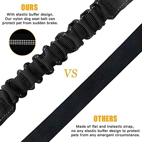 Uprząż bezpieczeństwa dla psa, pas bezpieczeństwa 3 w 1, odblaskowy pa - obrazek 4