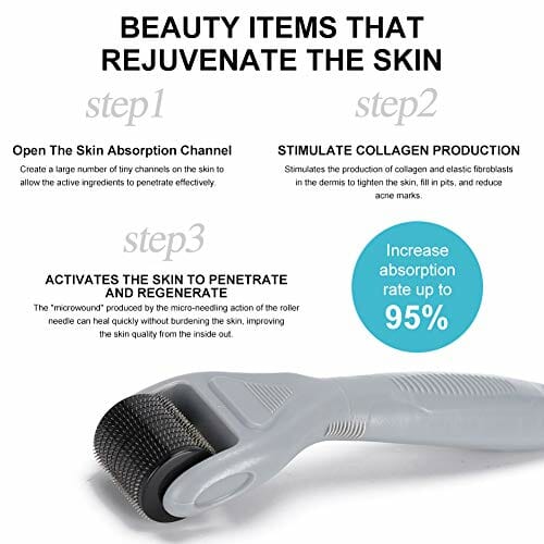 Dermaroller, 6 W 1 Micro Derma Roller, Masażer Do Pielęgnacji Skóry Trądzikowej, 0,5 Mm / 1 Mm / 1,5 Mm Opcjonalnie - obrazek 7