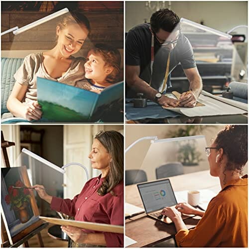 Lampa Biurkowa LED z Zaciskiem (Gooseneck - Czarny) - obrazek 6