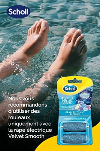 Scholl Velvet Smooth 3040254 Rolki do Pilnika, Niebieski, 2 szt. - obrazek 3