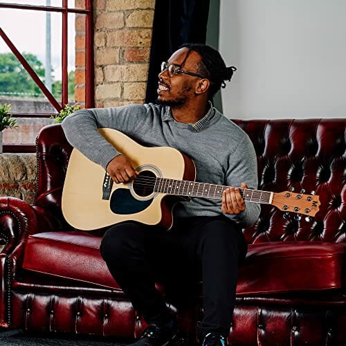 3rd Avenue MX Pełnowymiarowa gitara akustyczna z naturalnym wycięciem, - obrazek 3