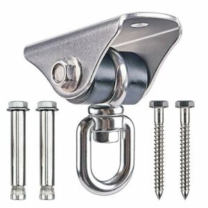 BeneLabel Drewno/betonowy wieszak na hamak, huśtawka, śruba wisząca, o