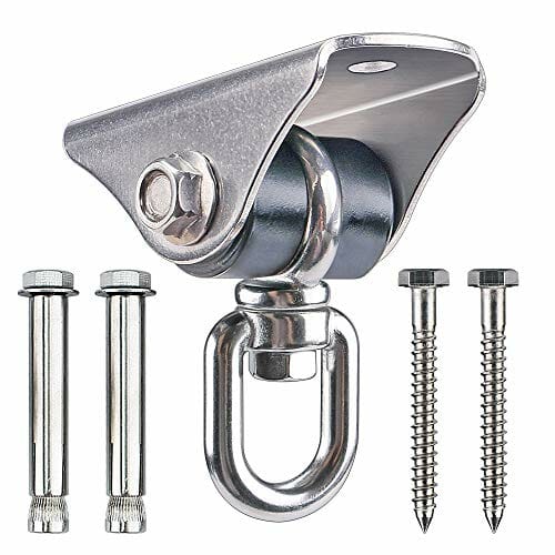 BeneLabel Drewno/betonowy wieszak na hamak, huśtawka, śruba wisząca, o