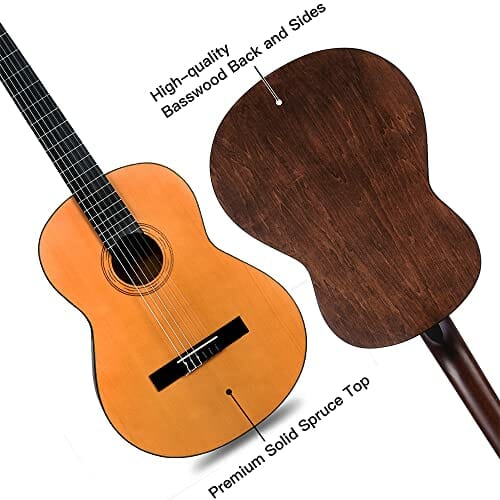 WINZZ Gitara koncertowa 39" z strunami Savarez - obrazek 6