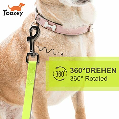 Toozey smycz dla psów, 5 m, 10 m, 15 m z paskiem na rękę i kieszenią z siatki, wodoszczelna - obrazek 5