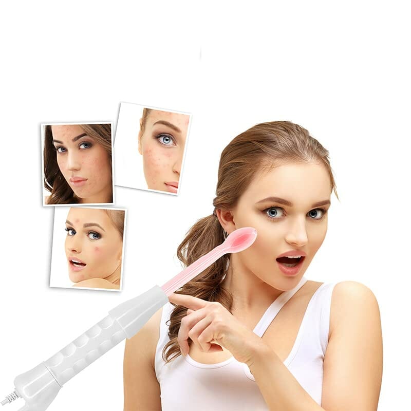 Retoo Przenośna maszyna HF Darsonval o wysokiej częstotliwości z 4 urządzeniami do masażu twarzy, przenośny zestaw do ujędrniania skóry o wysokiej częstotliwości, urządzenie kosmetyczne do redukcji zmarszczek, ciała i twarzy, trądziku, biała - obrazek 7