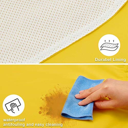 Bwiv Płaszcz przeciwdeszczowy dla psa, wodoszczelny, płaszcz dla psa, z dużą podszewką, ultralekki, oddychająca, kurtka dla psa, odblaskowe, kurtka przeciwdeszczowa, dla psów, z kapturem, 3XL-6XL, żółty, 5XL - obrazek 12